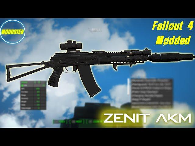 BEST Fallout 4 Weapon Mods You MUST-HAVE in 2023: ZENIT AKM(4k Graphics) (RTX 4090™)