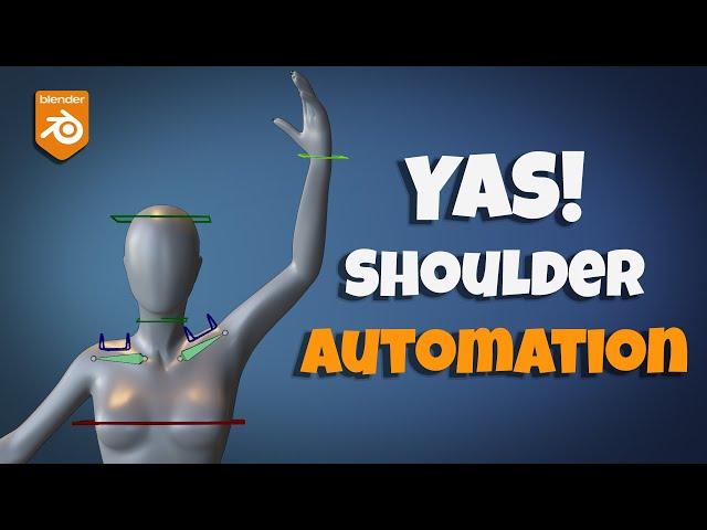 Blender Rigging: Automatic Shoulder rotation!