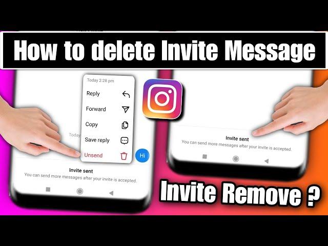 how to unsend invite message on instagram | instagram invite message delete | invite sent delete