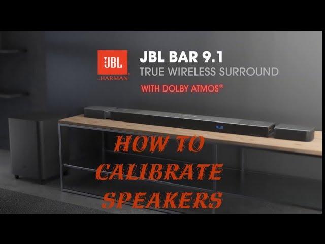 JBl 9.1 #How To Calibrate  Speakers