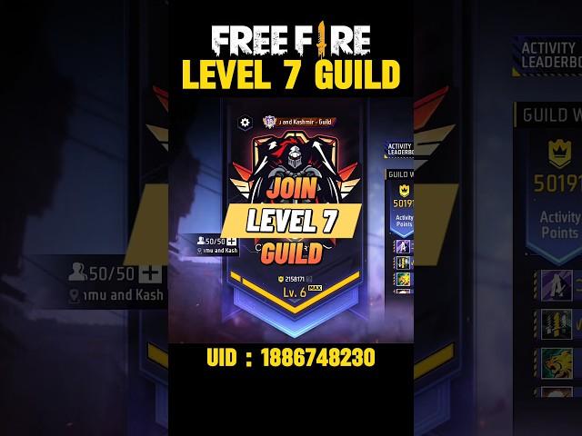 Join Level 7 Guild In Free Fire | Guild Wars Season 6 Kab Aayega | Garena Free Fire