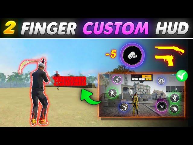 Free fire 2 finger custom hud in tamil || Free fire control setting || Headshot setting