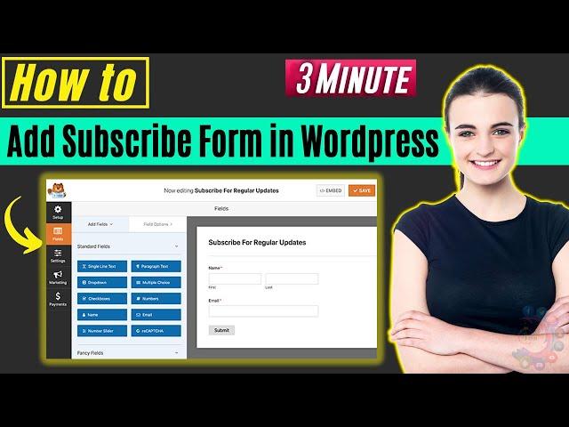 How to add subscribe form in wordpress 2024