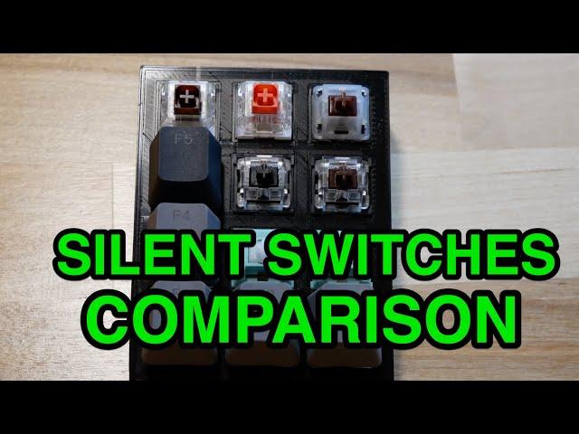 Silent Keyboard Switch Comparison - Zilent v2, Aliaz, Gateron