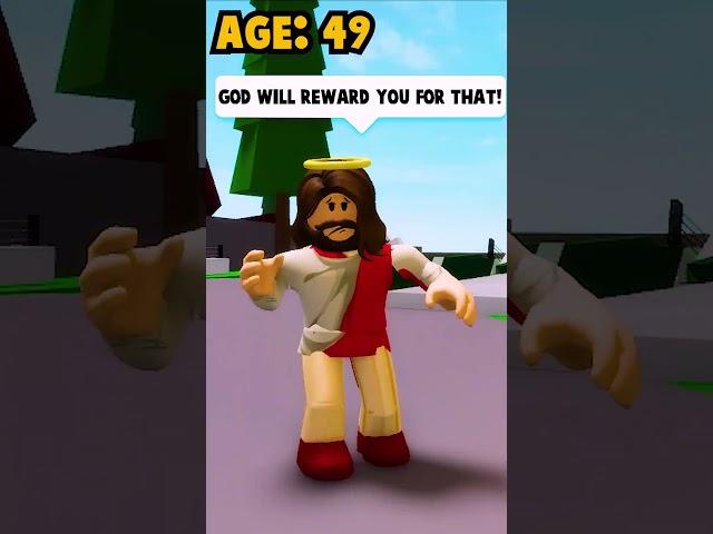 BIRTH To DEATH of JESUS In Roblox Brookhaven! #roblox #shorts