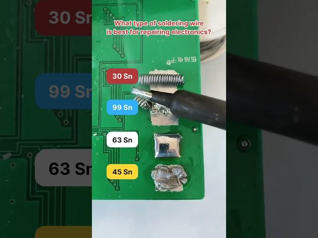 What type of soldering wire is best for repairing electronics?