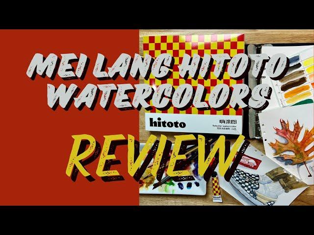 REVIEW | Mei Lang Hitoto Set of 24 Watercolors in Tubes and the Lightwish Watercolor Journal