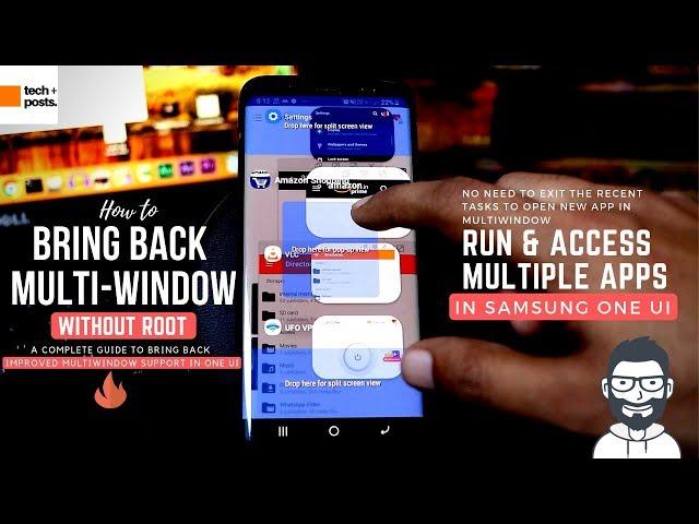 Get Samsung One UI Multi Window in S8, S9, S10, Note 8, Note 9, A8, A7 | Multi Window Pie