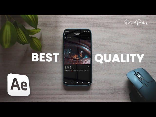 BEST Export Settings for Instagram Videos & Photos | After Effects 2021