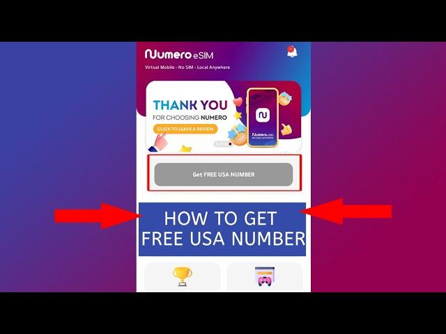 How to get free USA NUMBER (Link on description box)