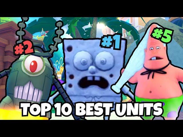 Top 10 Best Units in Spongebob Tower Defense