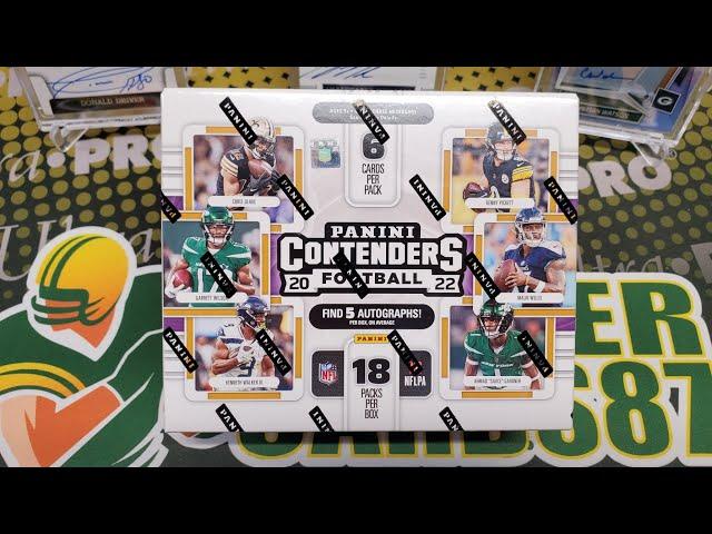 2022 Contenders Football Hobby Box Opening! 5 Autos per Box! 