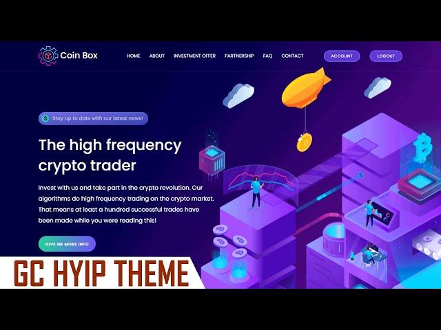 Buy GoldCoder HYIP Theme. Hyip Theme | HYIP SCRIPT