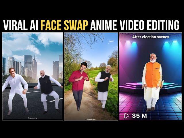 Viral Ai Cartoon Video Editing like Modi , Dhruv Rathee | Ai Face swap Video Generator