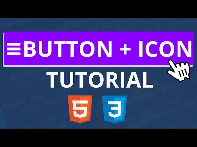 Button with Icon Tutorial - CSS & HTML