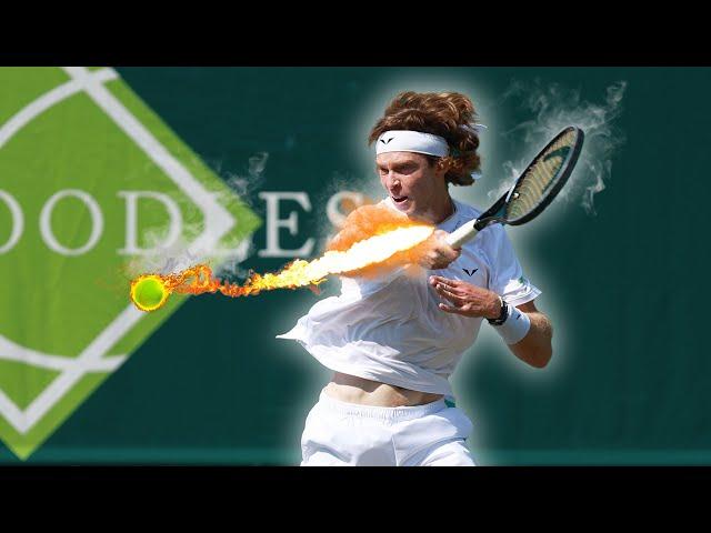 Rublev CRUSHING the Ball Pre-Wimbledon | Boodles Exhibition 2024