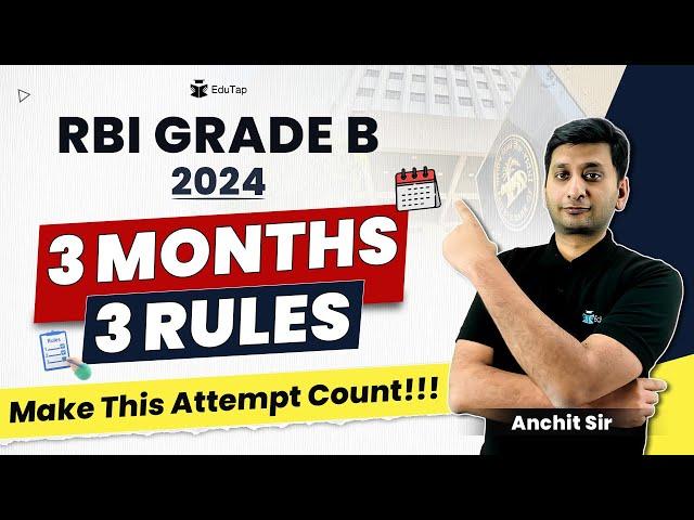 RBI Grade B 2024 Preparation Tips | How to Crack RBI Grade B | RBI Exam Strategy | EduTap Guidance