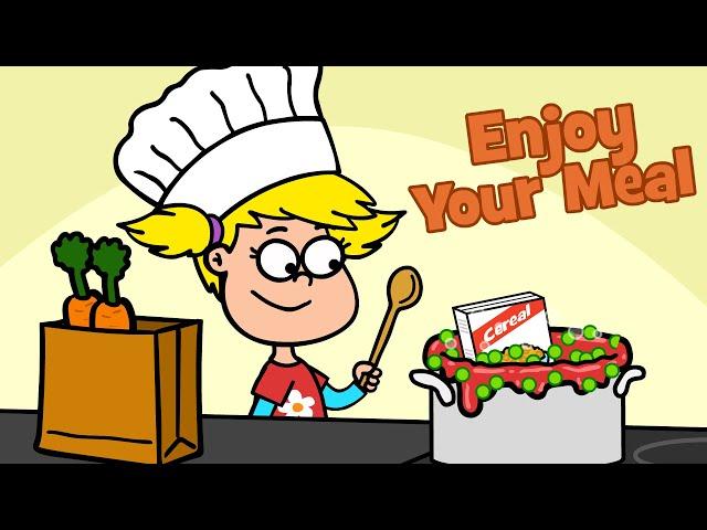   Children's song Enjoy Your Meal - Funny food Song - Hooray Kids Songs & Nurserey Rhymes