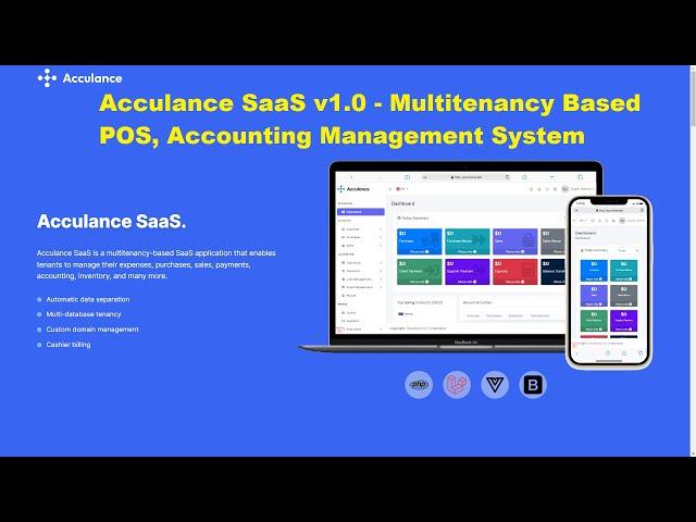 How To Install Acculance SaaS v1.0 - Multitenancy Based POS, Accounting Management System