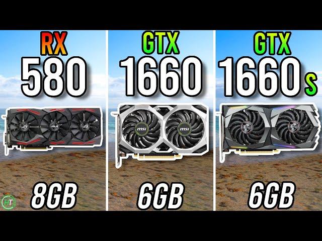 RX 580 8GB vs GTX 1660 vs GTX 1660 Super