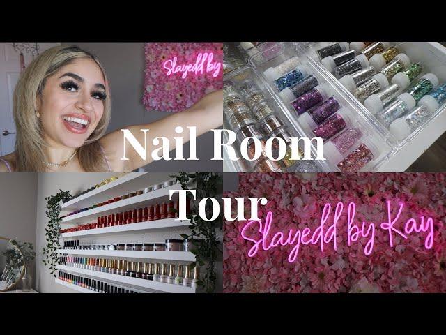 Nail Room Tour 2023 | at Home Nail Studio, Desk Tour, What's in My Nail Room