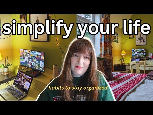 10 *tiny* habits to stay organized daily habits to simplify your life