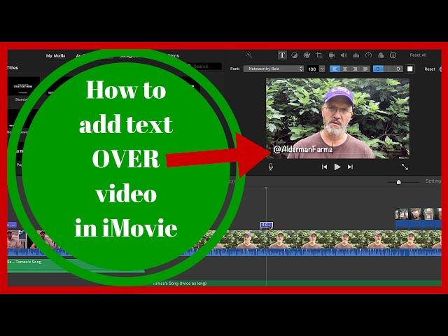 Add Text to Video - How to Create a Text Overlay in iMovie (May 2016)