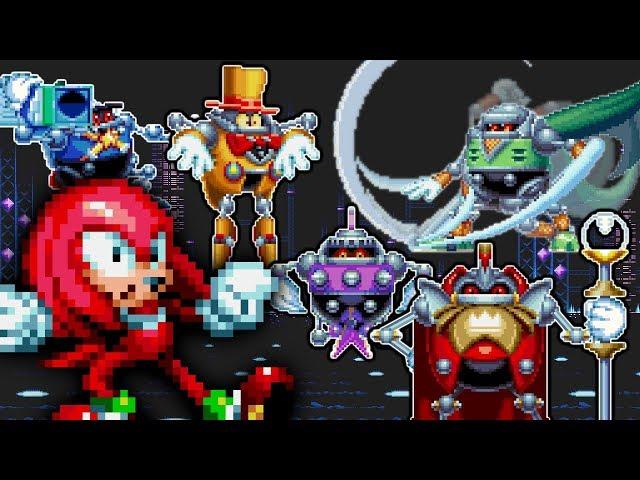 Knuckles VS ALL Hard Boiled Heavies! Sonic sprite animation
