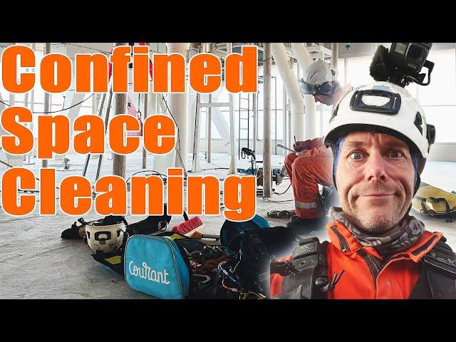 Confined Space Cleaning - Real and Dirty Rope Access Work