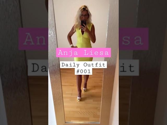 NEON DRESS & LOUBOUTIN LADY PEEP - Daily Outfit with Anja Liesa 001