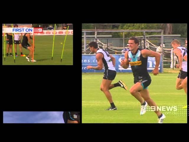 Port Adelaide Training | 9 News Adelaide