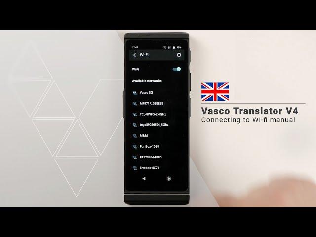 Vasco Translator V4 Tutorial: How to Connect to Wi-Fi