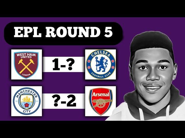 Premier League Round 5 Predictions & Betting Tips | Manchester City Vs Arsenal