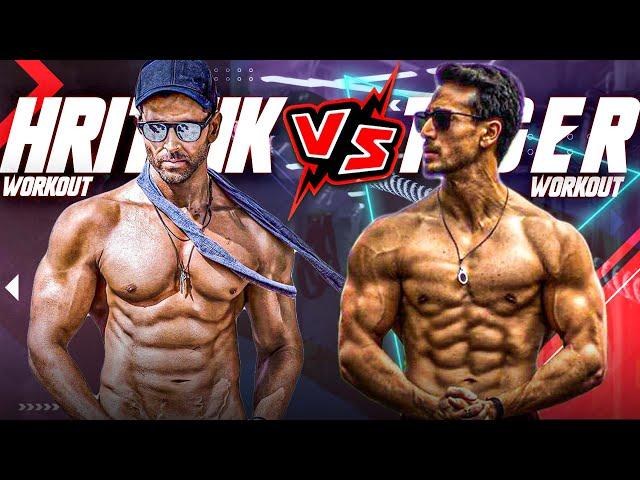 Tiger Shroff Vs Hrithik Roshan Workout, Tiger Shroff Workout In Gym, Hrithik Roshan Workout In Gym