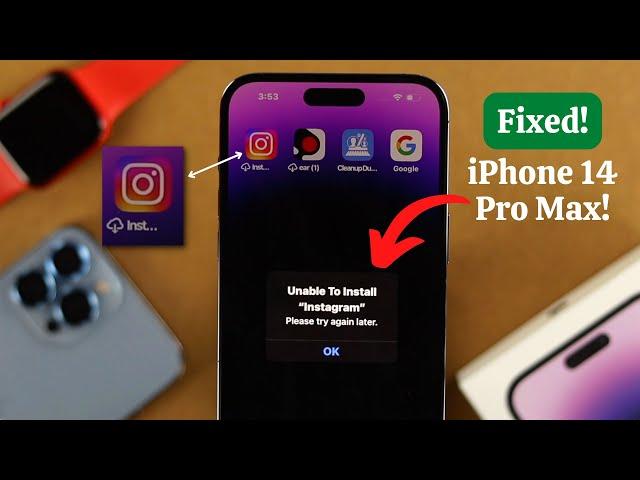 iPhone 14/ Pro Max: Fix- Unable To Install App! [iOS 16]