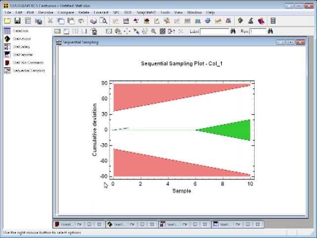 Sequential Sampling by Statgraphics