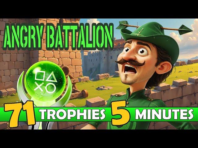 Easy Platinum With 71 Trophies - Angry Battalion Quick Trophy Guide - Autopop Platinum