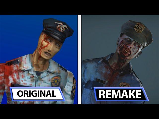 Resident Evil 2 & 3 | Original VS Remake | Monsters & Characters Comparison | Analista De Bits