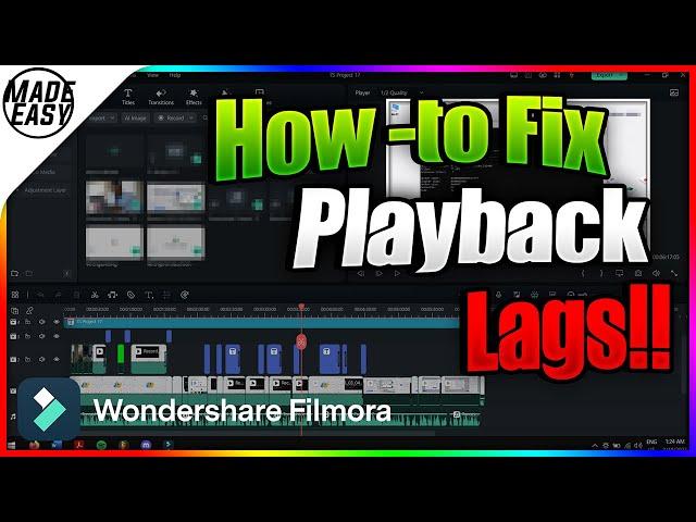 How-To fix Playback Lags in Filmora 12?