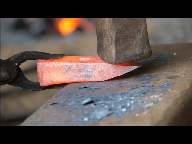 interesting make hammer from old rusted bolt | blacksmith.