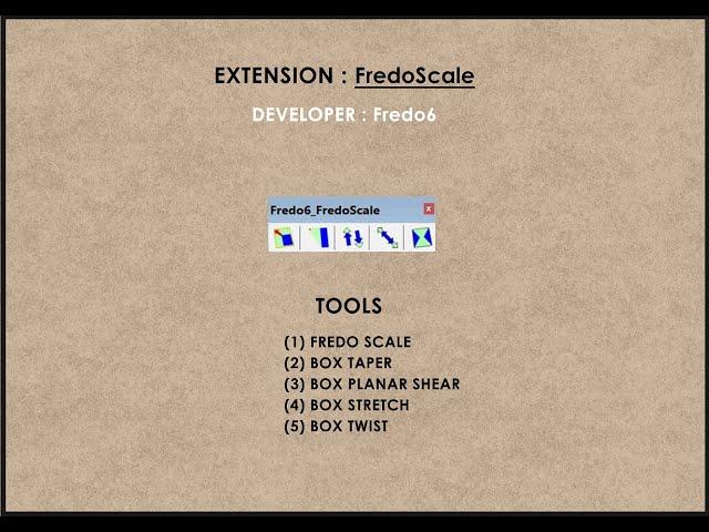 FredoScale - Sketchup Extension