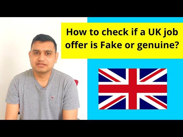 How to check if UK job offer is Fake or genuine? | How to identify UK fraud companies  | Scam Alert