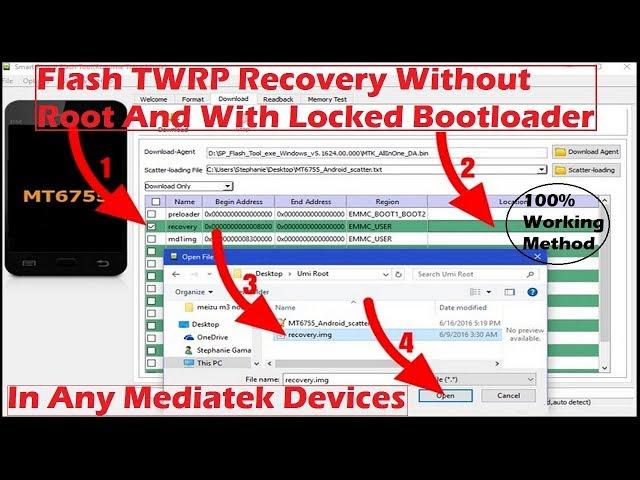 Flashing TWRP Recovery Without Root/Without Unlocking Bootloader In Any MTK devices [HINDI] |2021