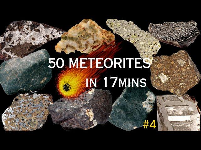 50 Meteorites in 17mins! ️ (50 Shades of Space Rocks Compilation #4) Meteorite Examples Identified