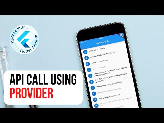 API Call using Provider | Flutter State Management