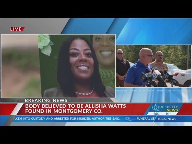 Montgomery officials confirm body of Allisha Watts found