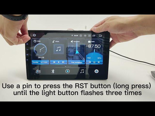 How to reset factory data via RST on Android radio