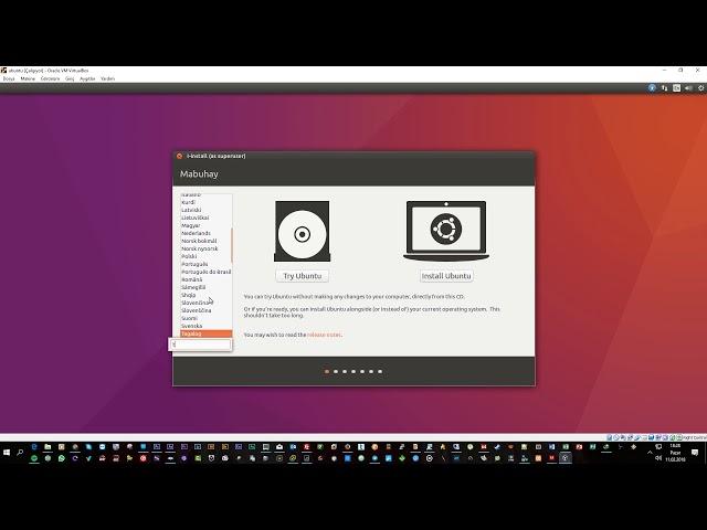 Sanal Bilgisayar ile Linux Ubuntu Kurulumu - VirtualBox kurulumu