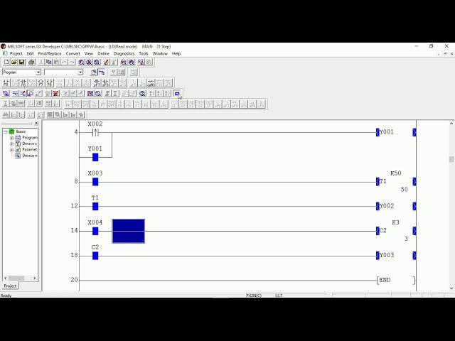 GX Developer PLC software | Mitsubishi PLC programming | PLC ladder programming