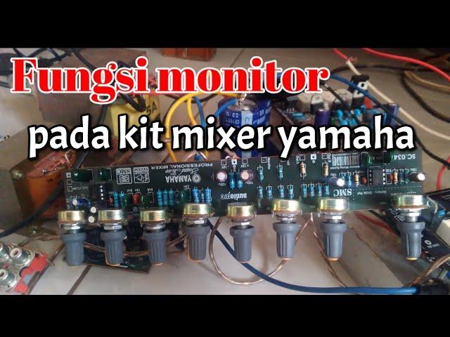Monitor out on Mixer Yamaha 8 potensio